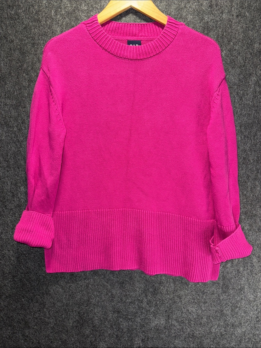 GAP Women's Crewneck Sweater - Fuchsia Pink